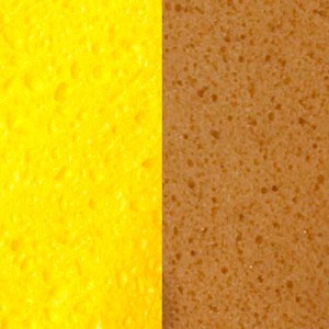 Cellulose and Polyester Synthetic Sponge Material Closeup