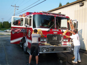 Acme Sponge and Chamois Community Outreach Blair TN Fire Department