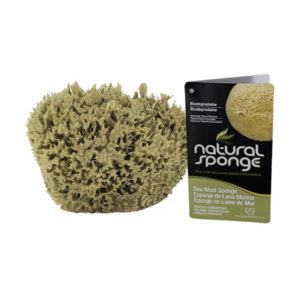 The Natural Brand - Wool Sea Sponge 5-6 Inch SW #1-5060C | Front with Label