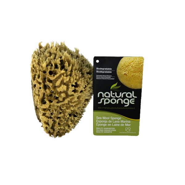 The Natural Brand - Wool Sea Sponge 6-7 Inch SW #1-6070C | Side 2 with Label