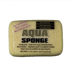 Aqua Sponge - HO2 | Large Economy Polyester Sponge - Front w/pkg