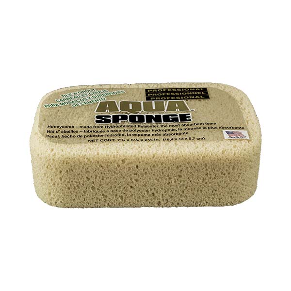 Aqua Sponge - AF2XL | Tile and Grout Polyester Sponge - Front Side w/pkg